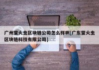 广州萤火虫区块链公司怎么样啊[广东萤火虫区块链科技有限公司]